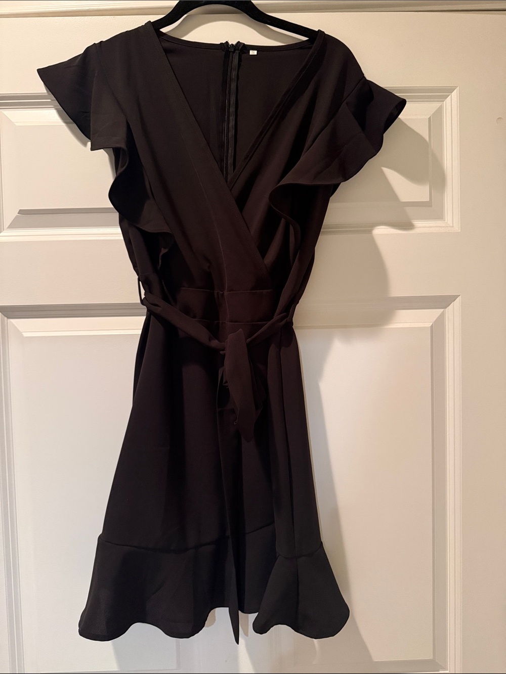 Black Ruffle Dress - Classic Women's Dress